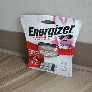 Energizer Vision HD Headlamp 300 lm Red LED Headlight AAA Battery